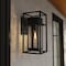 Designers Fountain Burton 16 in 1Light Black Outdoor Wall Lantern with Clear Glass Shade D277M-7EW-BK - alternate 2